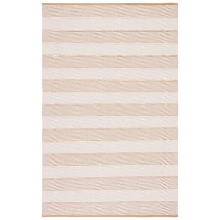 Safavieh 6 x 9 ft. Striped Kilim Flat Weave Rectangle Area Rug Beige & Gold STK803B-6